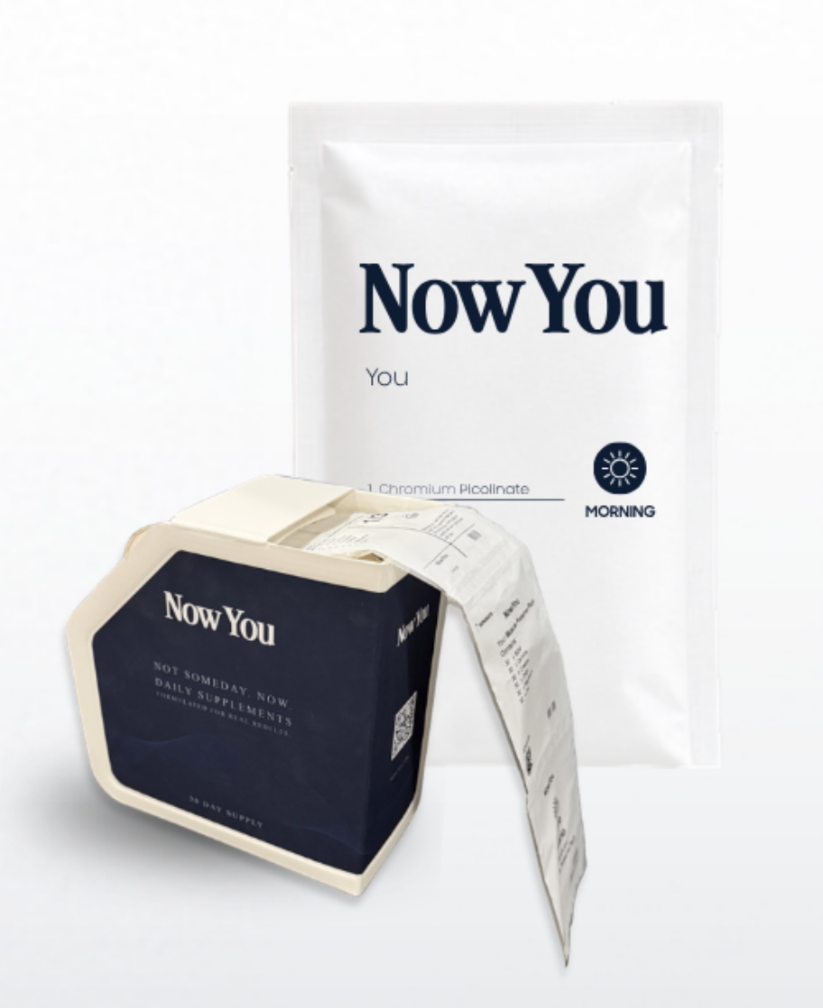 NowYou 30-day supplement box delivered monthly